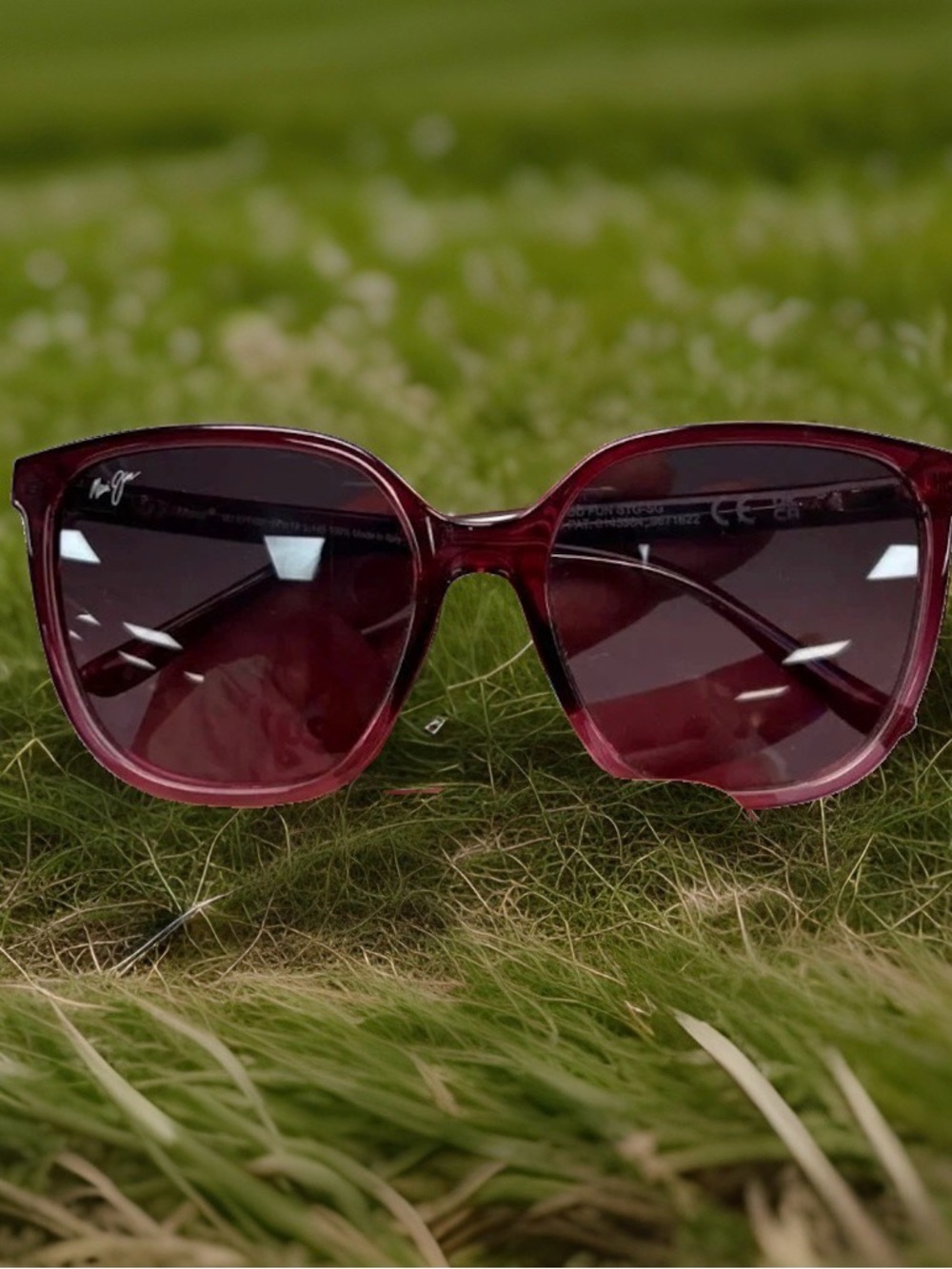 Maui Jim Women's Good Fun Raspberry Fade Frame w/ Maui Rose Polarized Lenses